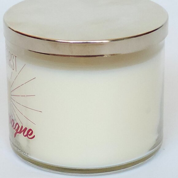BATH AND BODY WORKS BUT FIRST CHAMPAGNE! Three Wick Candle Champagne Toast - Picture 3 of 8
